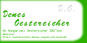 denes oestereicher business card